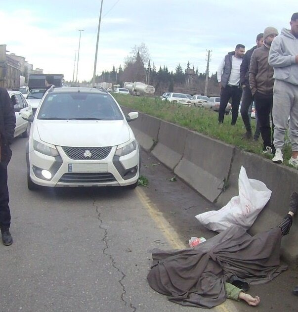 فوت یک عابر پیاده در اثر تصادف با کوئیک در محور آستارا به تالش